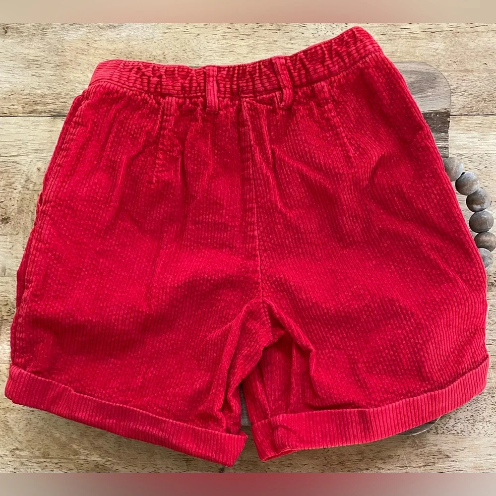 Vintage Talbots Kids Size 4 Red Corduroy‎ Shorts